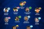世预赛南美区15&16轮最佳阵：小蜘蛛、阿尔马达、卡塞米罗在列