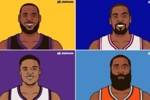 现役生涯圣诞大战得分TOP4：詹姆斯 杜兰特 威少 哈登！